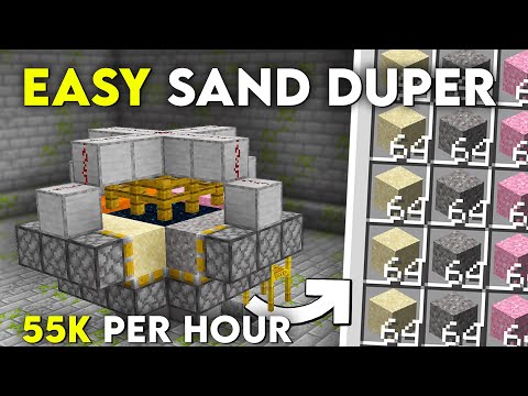 Sand Duper Minecraft Java 1.21.11 | Unlimited Sand, Gravel & Concrete Powder!