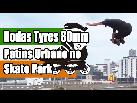 Diego Rachadel testando as novas rodas Tyres 80mm com o Patins RT Urban da HD Inline