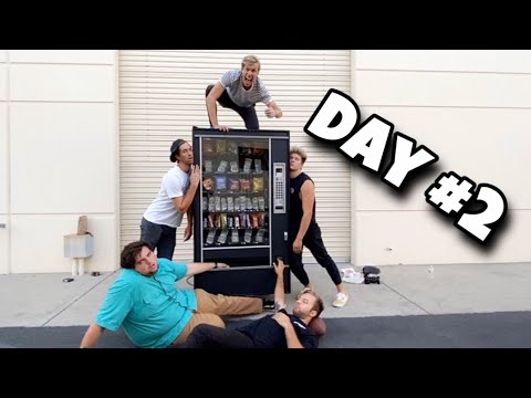 LAST TO LEAVE hand on vending machine WINS EVERYTHING INSIDE!!