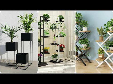 Modern metal frame plant stand ideas||Amazing plant stand design