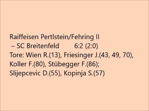 Raiffeisen Pertlstein/Fehring II – SC Breitenfeld 6:2 (2:0)