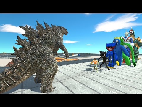 Godzilla LAVA DEATH RUN - Animal Revolt Battle Simulator