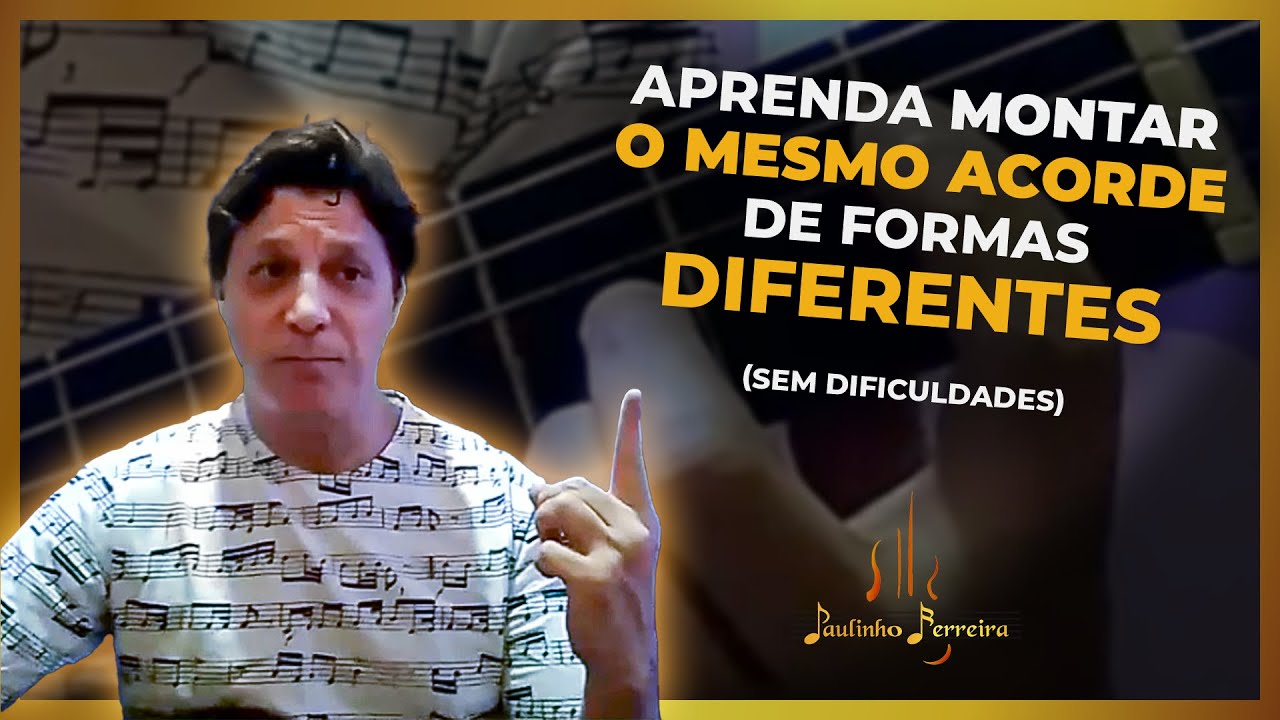 Aprendendo a montar os acordes em vários lugares.