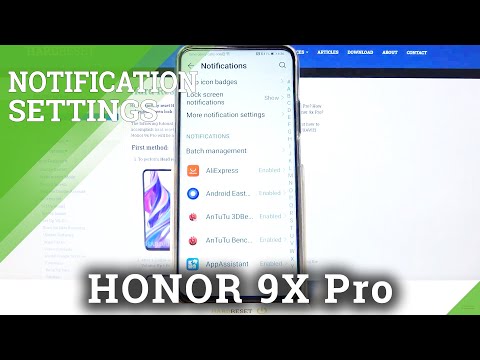 Manage Notifications on HUAWEI Honor 9x Pro – Turn On / Off Messages from Apps