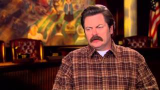 Parks and Recreation: Series Finale: Nick Offerman “Ron Swanson” Interview