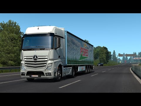 ETS 2 1.35 - ProMods 2.41 - Mercedes Actros MP4 1851 - Trip: Linz - Warsaw