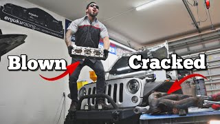 Replacing a Blown Head Gasket Jeep Wrangler - P0306 Misfire Problem Solved Finally !
