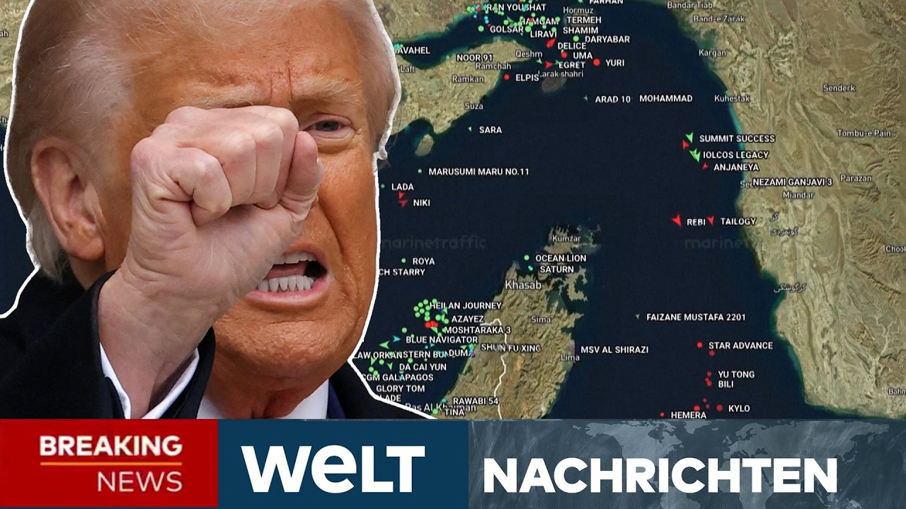 IRAN-KRIEG: Eskalation! Öl-Tanker explodiert in Straße von Hormus! Trump reagiert I WELT LIVE