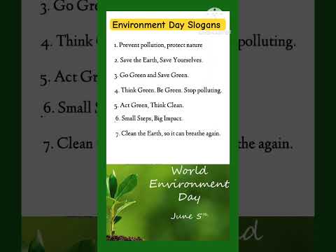 Environment Day slogans/Slogans on world environment Day/ #environmentday #slogan #shortvideos