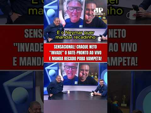 HISTÓRICO! CRAQUE NETO “INVADE” O BATE-PRONTO E MANDA RECADO PARA VAMPETA SOBRE NEYMAR! KKKKKKKKK!