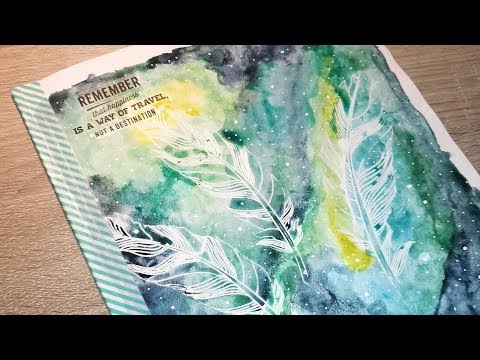 DIY : Cahier Galaxie Vert