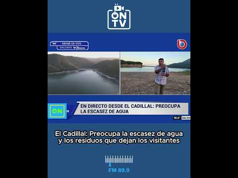 El Cadillal: Preocupa la escasez de agua y los residuos que dejan los visitantes