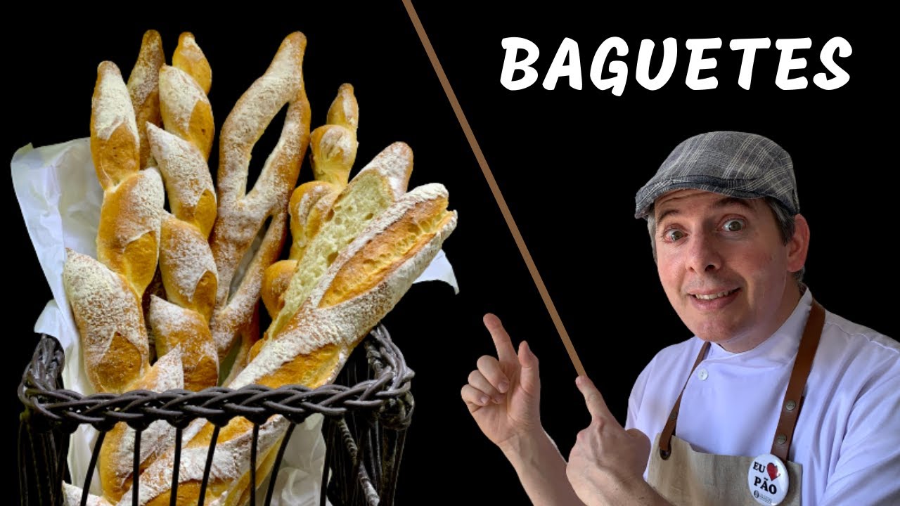 Receita de Baguete Francesa com Fermento Natural !!! Linda !!! Leve !!!