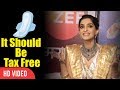 Sonam Kapoor Reaction On Sanitary Pads Tax It Should Be Tax Free
