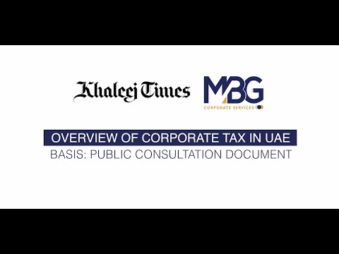 MBG & Khaleej Times Webinar on UAE Corporate Tax