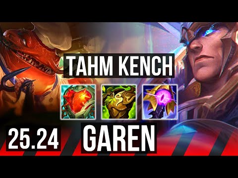 TAHM KENCH vs GAREN (TOP) | 42K damage, Good KDA: 14/1/5 | EUW Diamond | 25.24