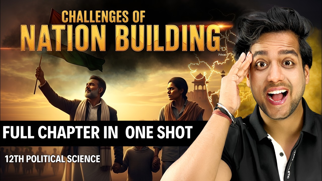 Challenges of Nation Building class 12 | political science class 12 | राष्ट्र निर्माण की चुनौतियां