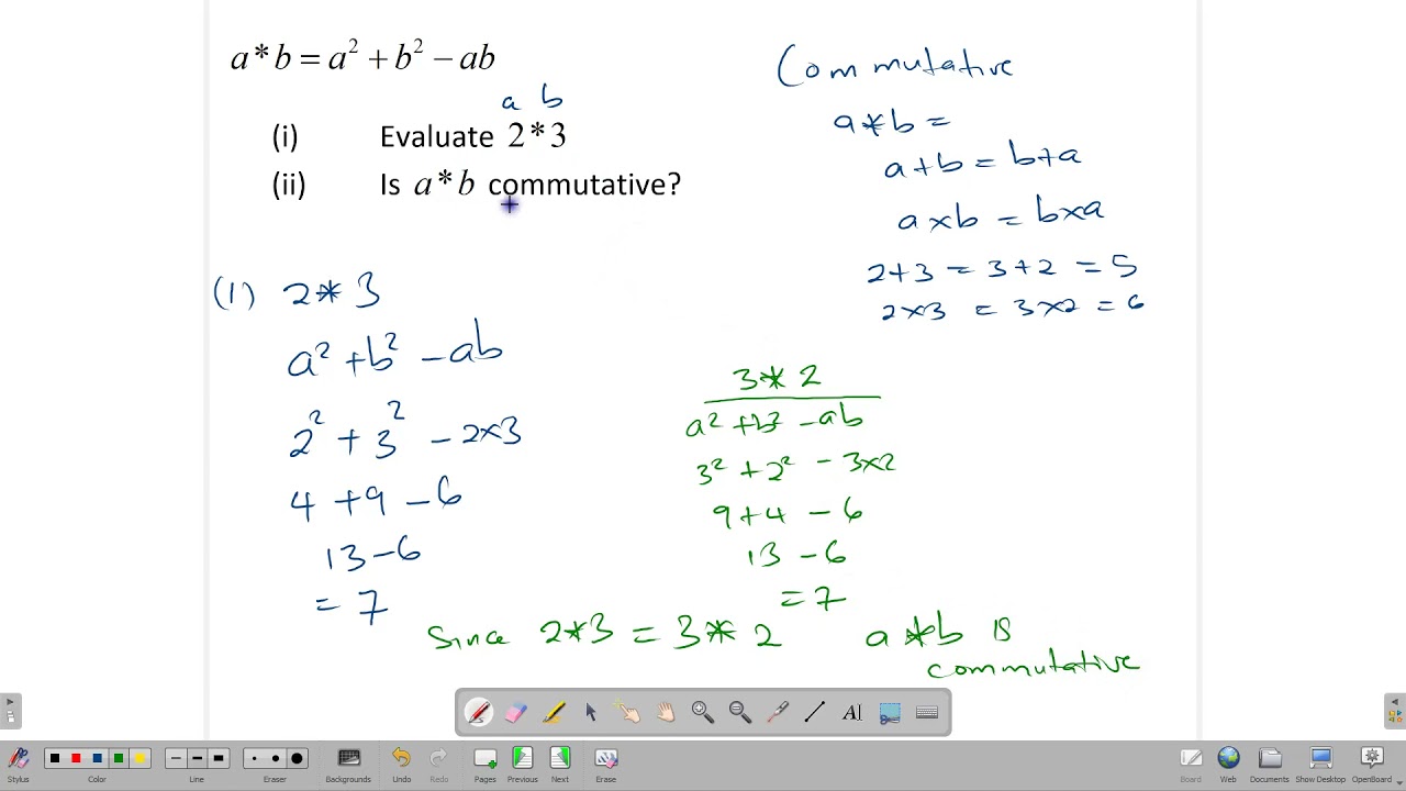 Binary Operations and Substitution