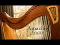 Amazing Grace, simple harp music