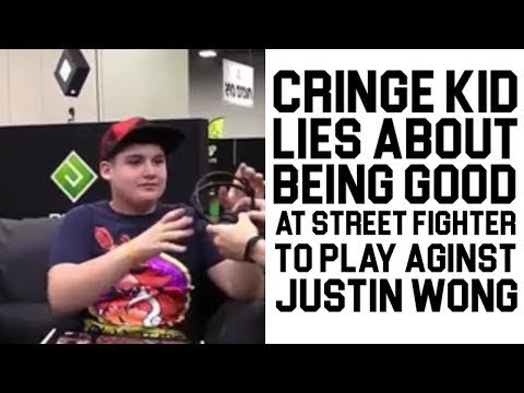Cringe Kid Lies About Being A Street Fighter Player To Play With Justin Wong