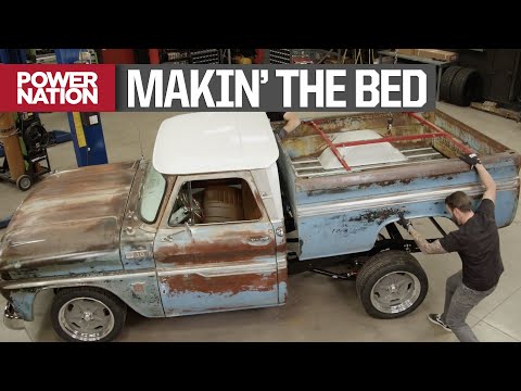 , title : 'Installing an Aluminum Bed Floor Kit in a Chevy C10 - Truck Tech S7, E1'