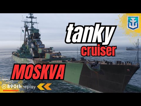 The Unstoppable MOSKVA: Dominate the Battles with Cruiser MOSKVA World of Warships #gaming