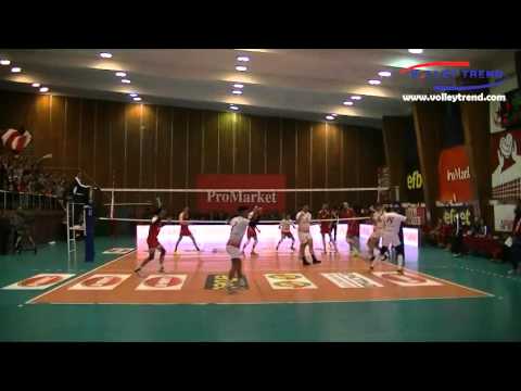 Ivan Stanev, White T-shirt #9 and Martin Penev, White T-shirt #18, CSKA - Neftohimik