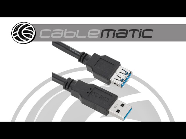 Vídeo relacionado con BRIEFCEC Cable Alargador USB 3.0 Alta Velocidad Macho a Hembra Extension Cable de 90 Ángulo Adaptador Conector (Ángulo Arriba, Negro, 30cm, 2Pack)