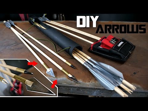 How to Make BROADHEAD ARROWS and PVC QUIVER!! (easy peasy lemon squeezy)