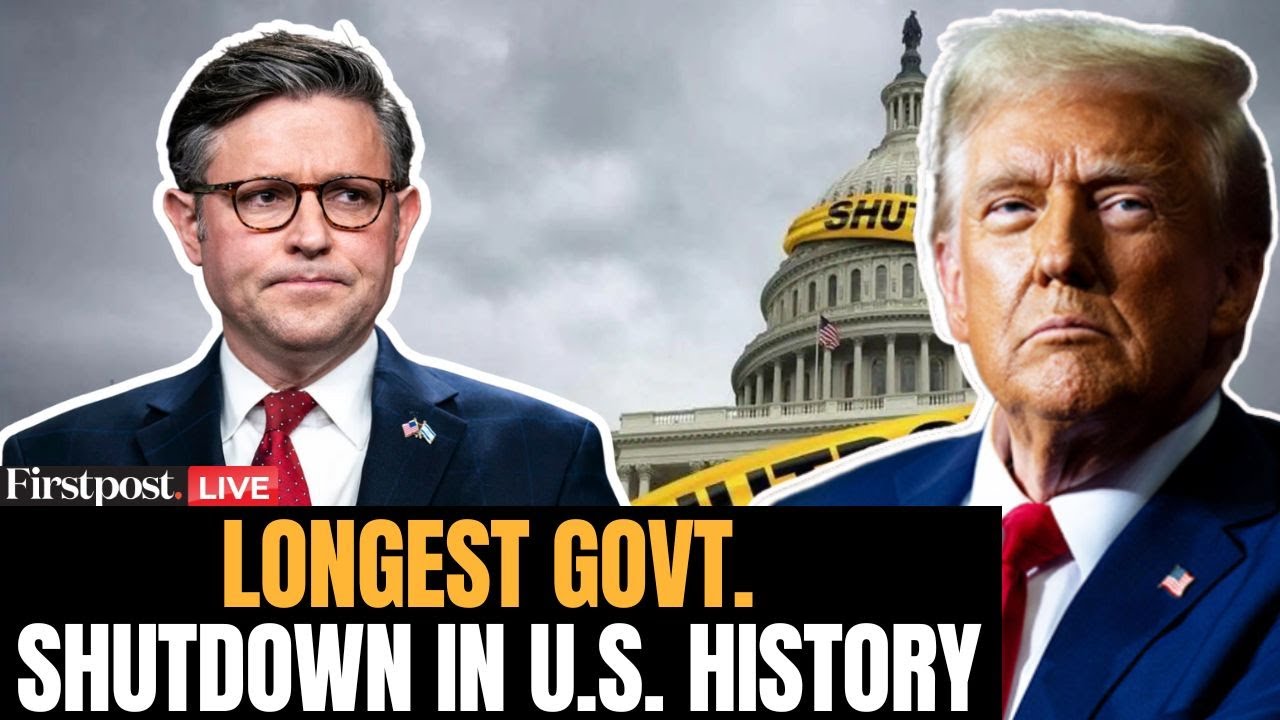 LIVE: Mike Johnson Briefs Press on Day 36 as US Government Faces Longest Shutdown in History | Trump
