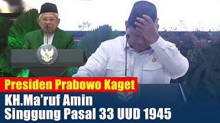 Download lagu President Prabowo Shocked, KH Ma'ruf Amin Alluded to Article 33 of the 1945 Constitution mp3