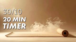 20 MIN INTERVAL TIMER ⏱️ 30/10 Intervals | No Music, Free Workout Timer