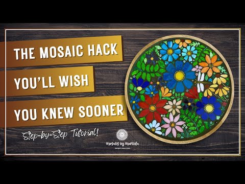 SECRET MOSAIC TECHNIQUE FOR PERFECT LAYOUTS | Botanical Tray Project