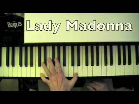 Lady Madonna - The Beatles piano tutorial