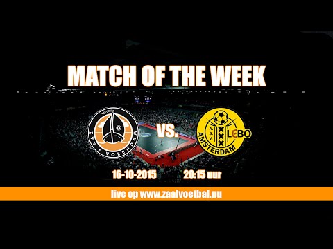 Zaalvoetbal wedstrijd ZVV Volendam ASV Lebo 16 oktober 2015