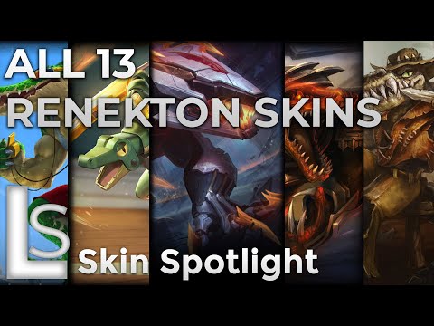 ALL RENEKTON SKINS 2021 - Skin Spotlight - League of Legends