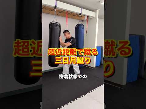 密着していても蹴れる！超近距離の三日月蹴り #shorts #空手 #極真 #武道 #karate #kyokushin