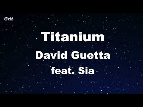 Titanium ft. Sia - David Guetta Karaoke 【With Guide Melody】 Instrumental