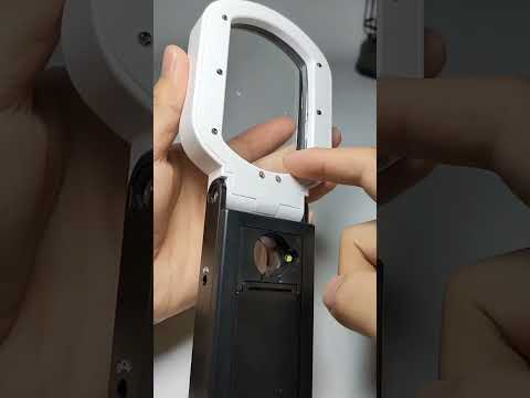 This is a folding handheld magnifying glass with LED illumination. #tech #anitech #gadgets #ytshorts