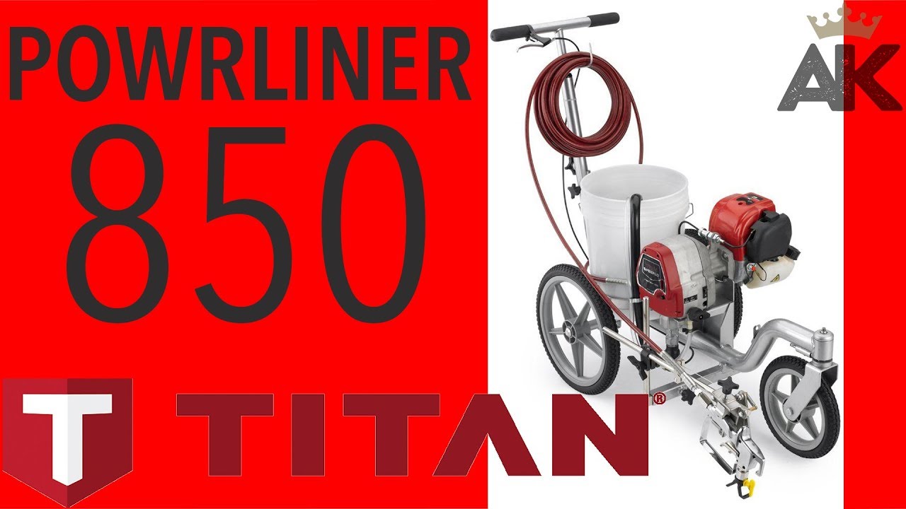 Titan Powrliner PL850 - Entry Level Line Striping Machine For Parking Lots or Fields