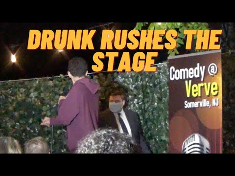 Drunk Rushes the Stage during Comedian Sam Morril's set