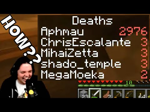 APHMAU DIED 2,976 Times On Our Minecraft SMP???