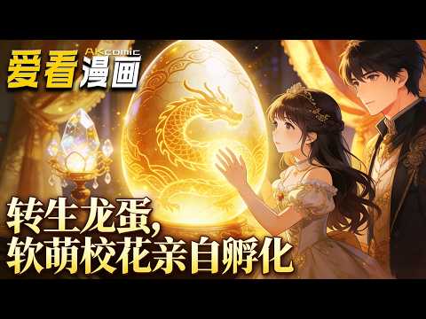 🔥【全新动漫来袭】《转生龙蛋，软萌校花亲自孵化》 转生为御兽世界未孵化龙蛋，软萌校花力排众议契约我，洗澡睡觉都带着，原来她早知道我是上古祖龙！#anime #漫剧 #爱看漫画 #重生