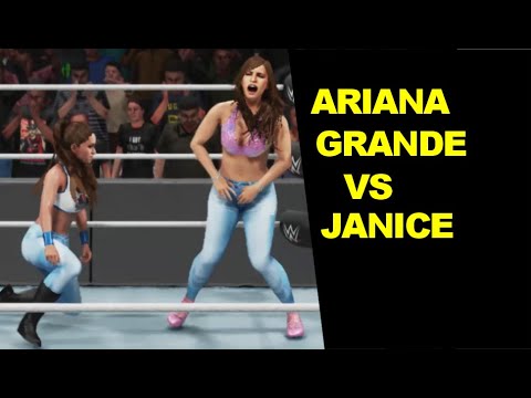 WWE 2K19 Ariana Grande vs Janice - Blue Jeans