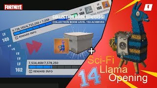 "COLLECTION BOOK" Fast Level Up + SCI-FI Llama Opening ┃Fortnite STW
