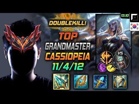 Cassiopeia Top Build Rod of Ages Conqueror - LOL KR GrandMaster Patch 13.10