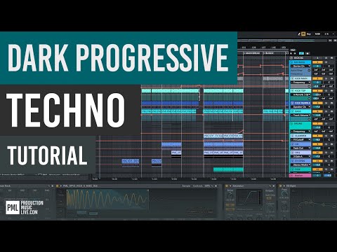 Dark Progressive Techno | DRUMS, BASS & FX | Ableton Tutorial