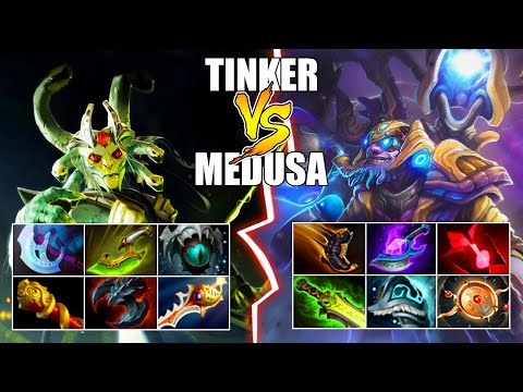 Tinker VS Medusa with Divine Raper | Tinker Dota 2 Gameplay