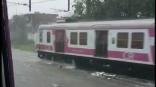 Mumbai Trains in Monsoon