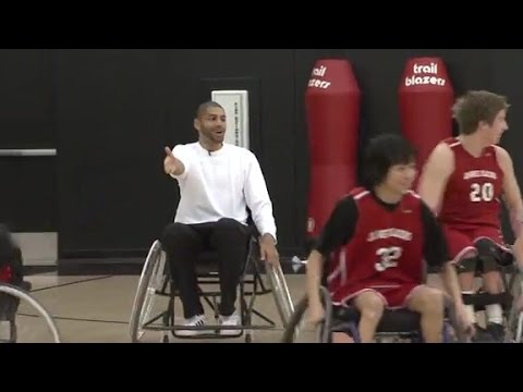 Batum Hosts 'Wheel Blazers' For Holiday Hoops